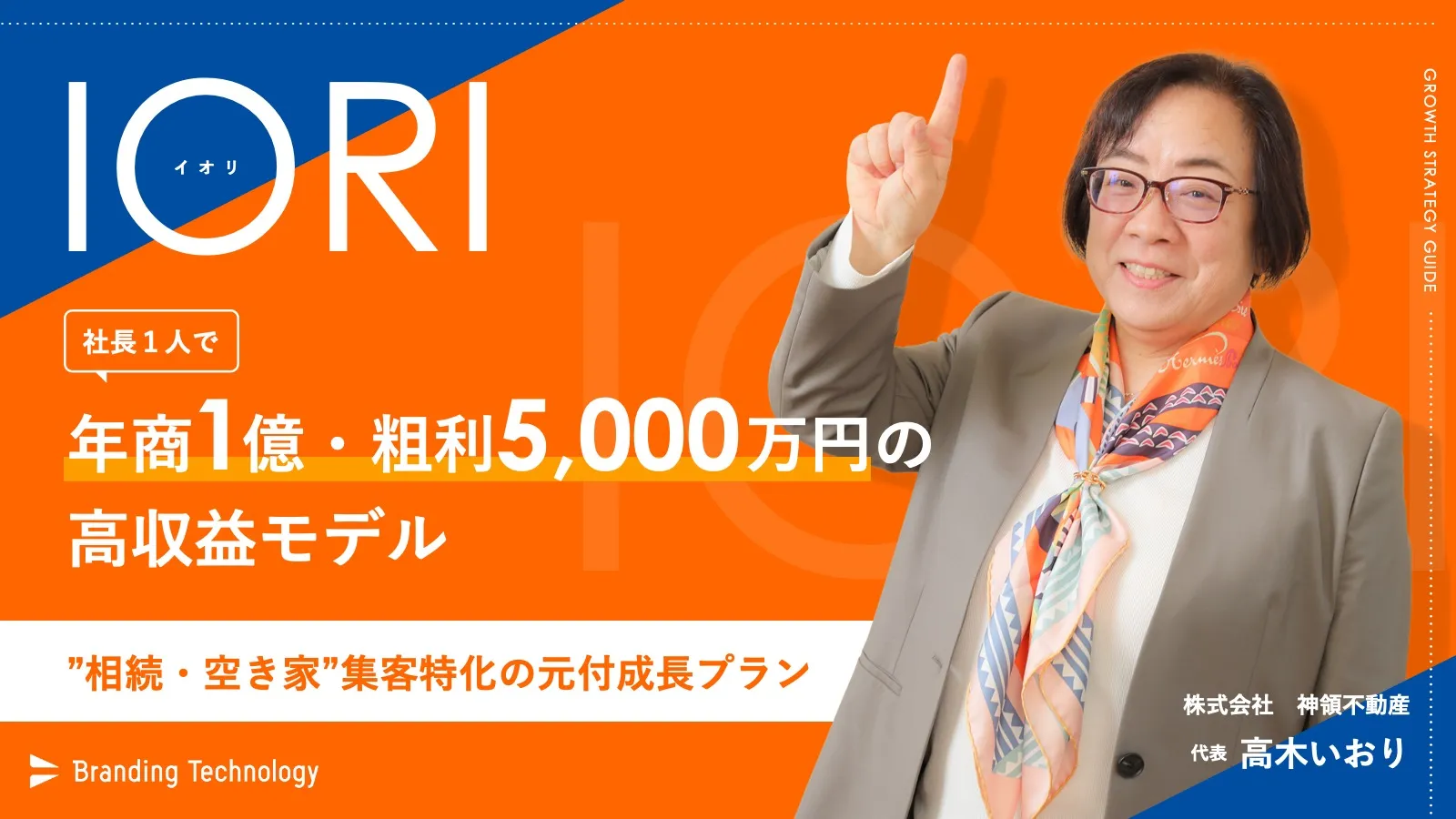 【不動産会社向け】社長1人で年商1億・粗利5,000万円の高収益モデル「IORI」 “相続・空き家”集客特化の元付成長プラン