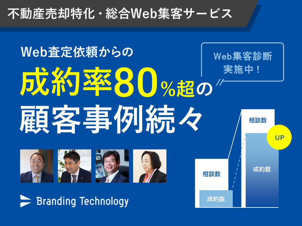 不動産売却特化・総合Web集客サービスの資料の表紙